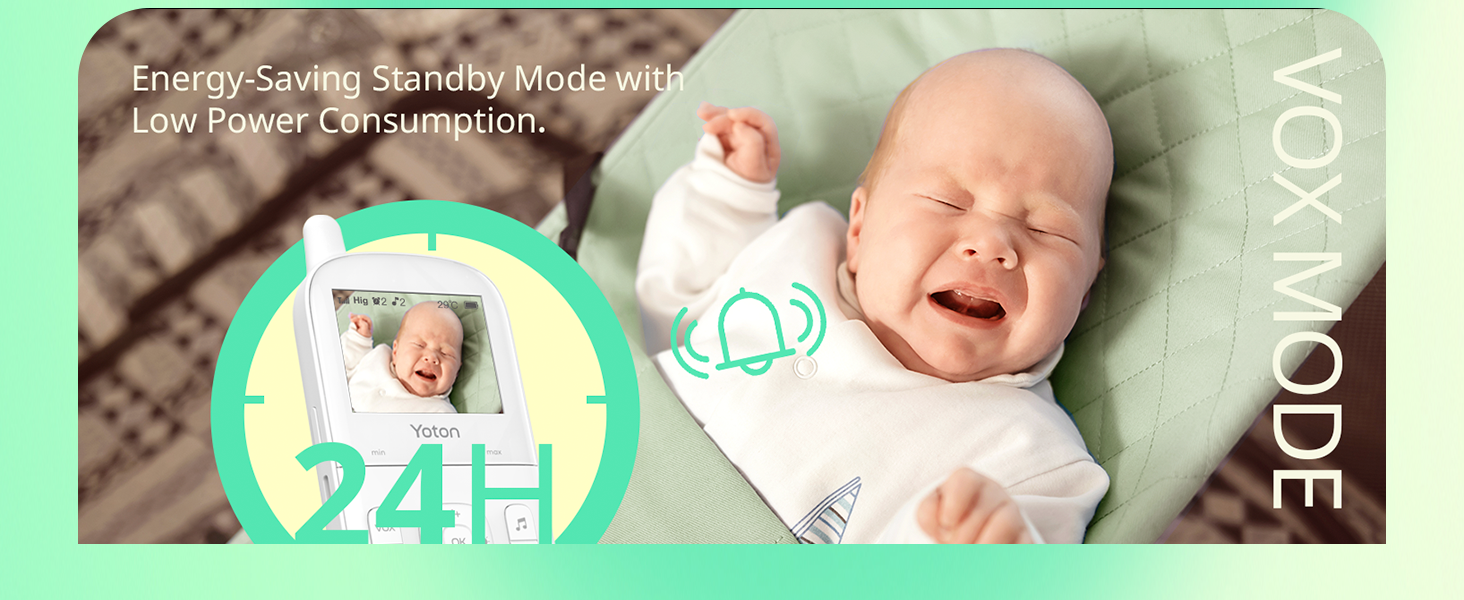 yoton YM04 portable baby monitor energy saving