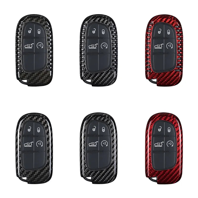 Carbon fiber Key Cover Trim For Dodge Charger