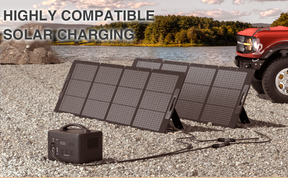 Rophie 200W Foldable Solar Panel Kit - Powerful, Portable, and Efficient