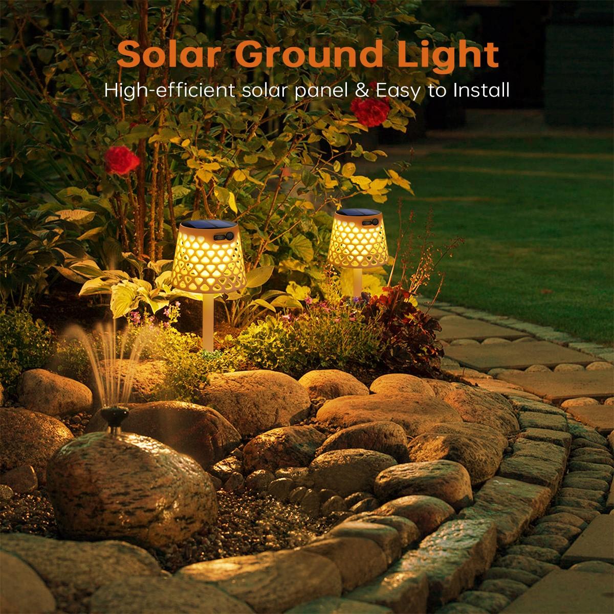 SolarRadiance Lampe - Moderne kabellose Solar Gartenlampe mit 3-facher Installation Elegare