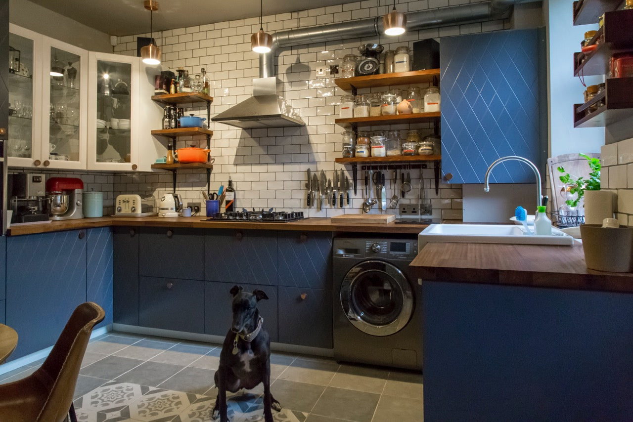 Industrial Kitchen using Baked Tiles Town & Country