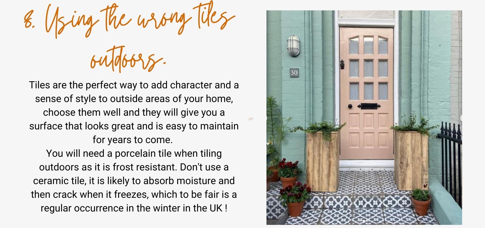 a guide to using tiles outdoors