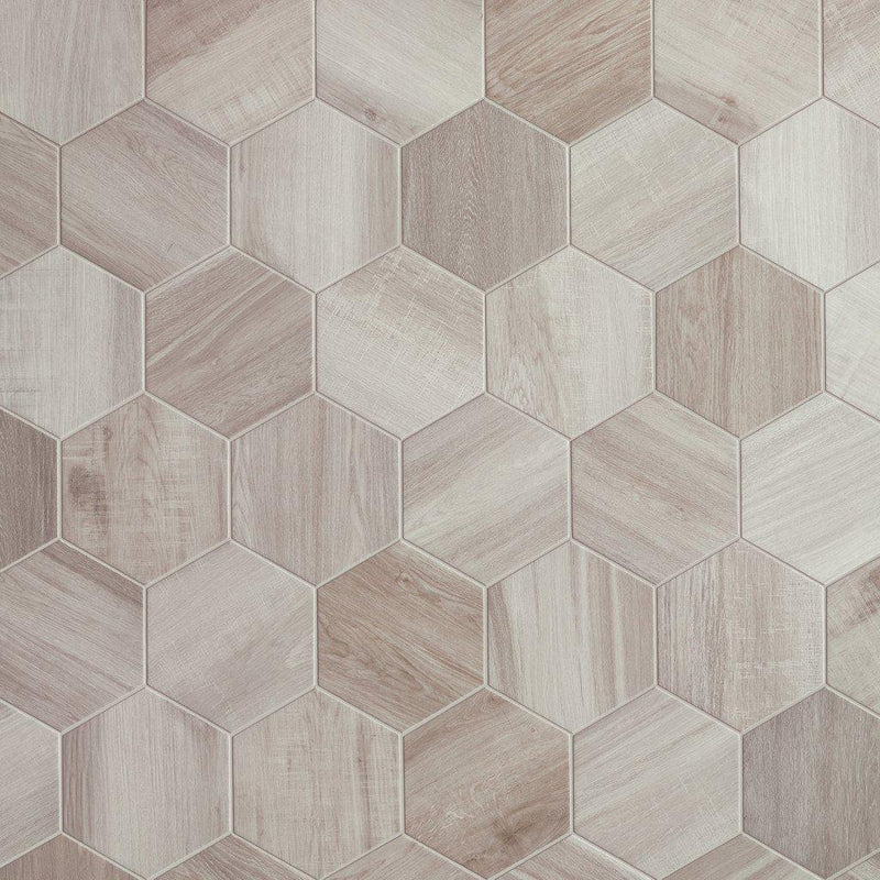 Baked Tiles Hexagon Wood Range - Geometric Wood Tiles