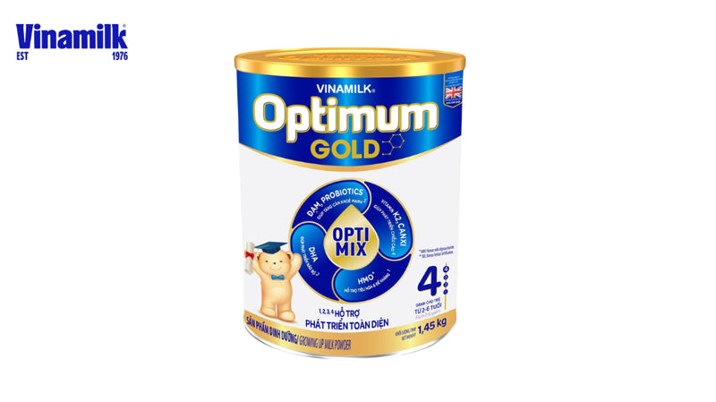 VINAMILK OPTIMUM GOLD Tăng 30% Canxi cao lớn vượt trội&nbsp;