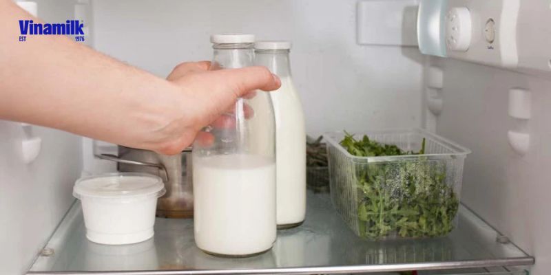 Bảo quản sữa đậu nành tươi trong tủ lạnh