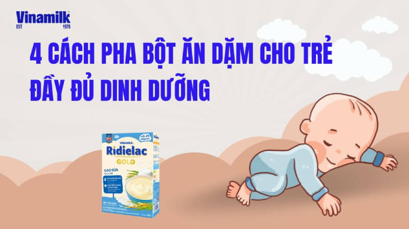 Cách pha bột ăn dặm