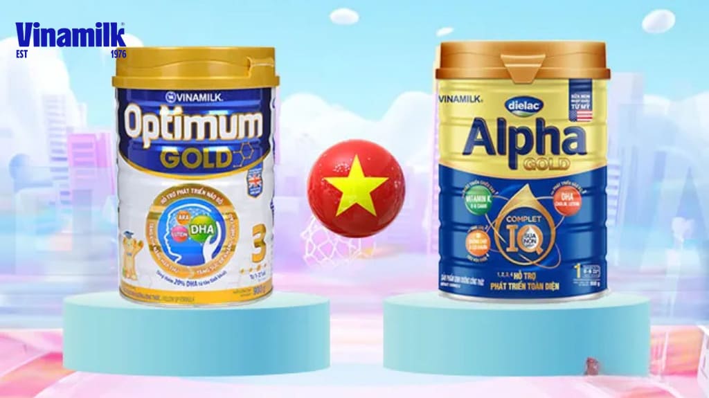 Điểm khác nhau giữa sữa Dielac Alpha và Optimum Gold