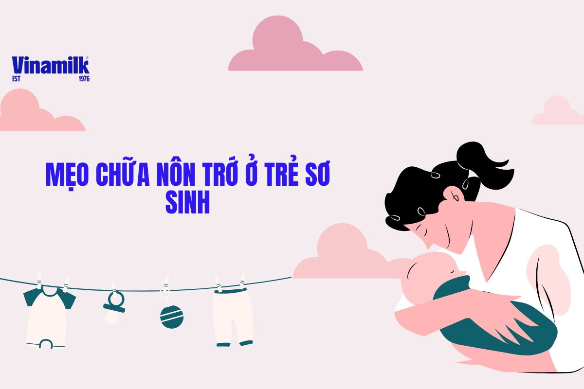 mẹo chữa nôn trớ ở trẻ