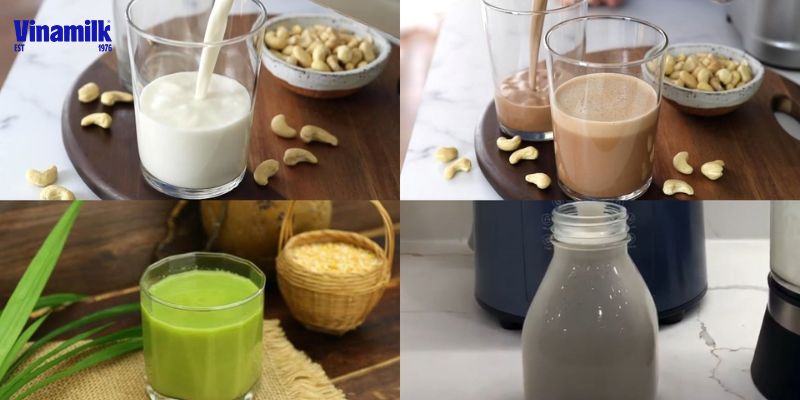 Sữa các loại hạt cho hương vị khác nhau