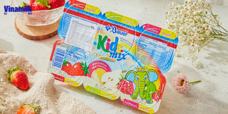 Sữa chua Kidsmix được sản xuất theo tiêu chuẩn châu Âu