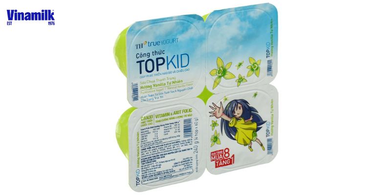 Chất xơ có trong sữa chua TOPKID giúp bé tiêu hóa tốt hơn