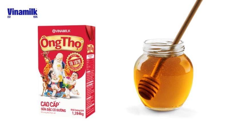 Cách pha sữa ông thọ với mật ong