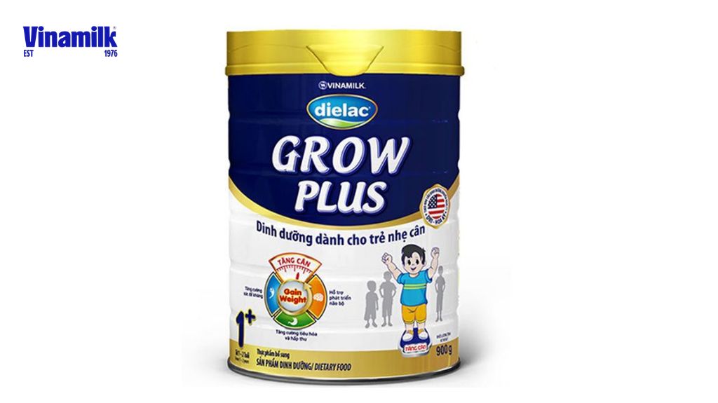 Sữa bột Dielac Grow Plus giúp bé tăng cân