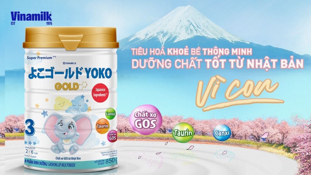 Sữa mát YOKO GOLD giúp bé ăn ngon