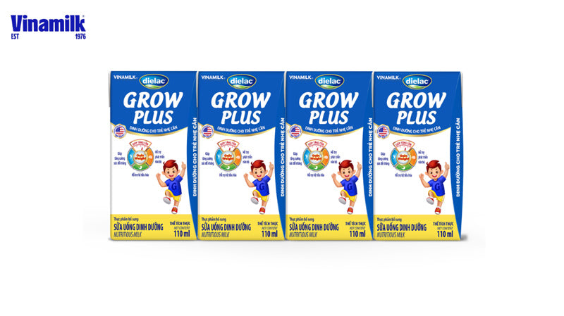 Dielac Grow Plus Xanh bổ sung đạm cho bé