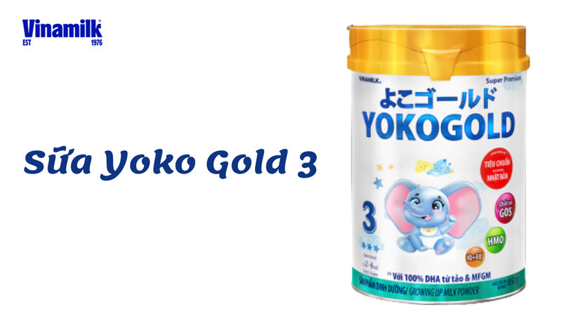 Sữa Yoko Gold 3 dành cho trẻ từ 2 - 6 tuổi