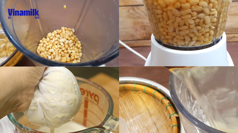 Cách làm sữa đậu nành bằng máy xay