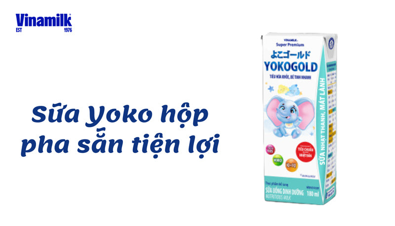 Sữa Yoko hộp pha sẵn cho trẻ trên 1 tuổi