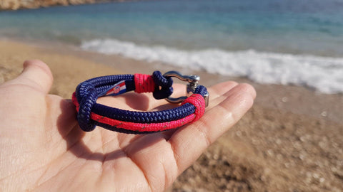 Break Time handmade water resistant nautical bracelets blue pink croatian brand souvenirs dubrovnik split