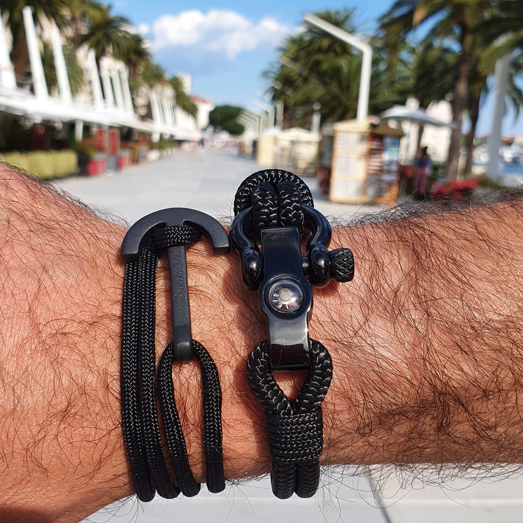 Break Time Essentials - Men's Best Black Bracelets Set