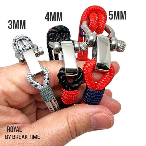 3mm shackle bracelets nautical jewelry for men for women engraved
