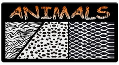 AEROSPACE Airbrush Stencils - <br><font color="FF6633">Animal Patterns</font>