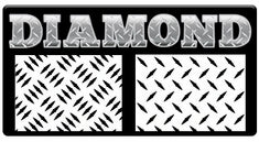 AEROSPACE Airbrush Stencils - <BR><font color="337799"> Diamond Plate FX Series</font>