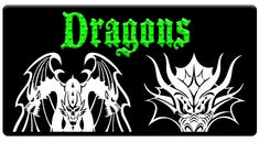 AEROSPACE Airbrush Stencils-<BR><font color="00CC00"> Dragon Series</font>