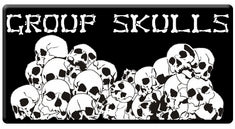 AEROSPACE Airbrush Stencils - <BR><font color="333333"> Group Skull Series</font>