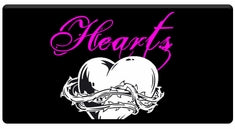 AEROSPACE Airbrush Stencils - <font color="CC0099">Hearts Series</font>