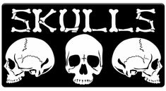 AEROSPACE Airbrush Stencils - <BR><font color="999999"> Skull Series</font>