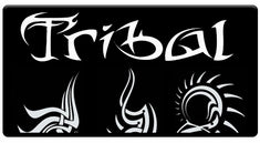 AEROSPACE Airbrush Stencils - <BR><big><font color="black">Tribal Series</font></big>