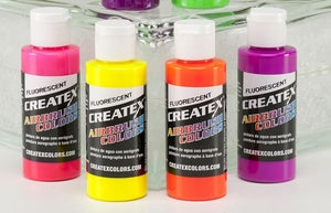 Createx Airbrush Colors - Fluorescent Colors