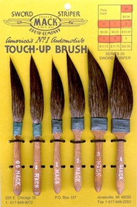 Mack Series 20 Sword Striper Pinstriping & Touch-Up Brushes