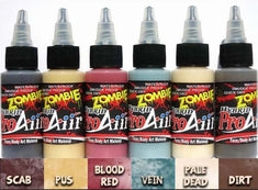 ProAiir Hybrid Face & Body Art Colors - Zombie/Drab Colors