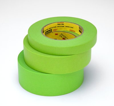 Q1 HPG118 High Performance Green Masking Tape, 55 m x 18 mm, 130 um THK,  Green, 48/case