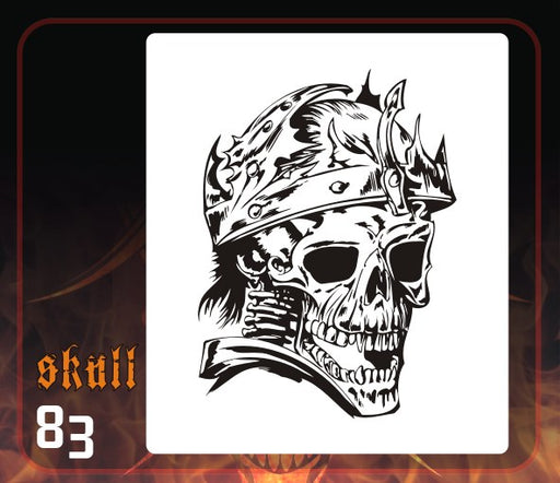 Airbrush Stencils REUSABLE SKULL New VINYL OR MYLAR SA112,SA136