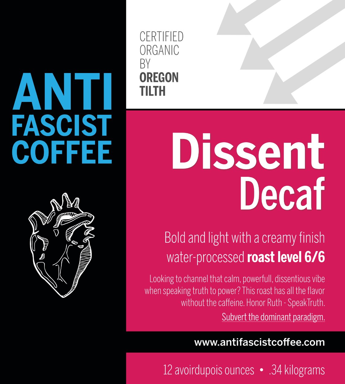 Dissent Decaf - Antifascist Coffee product image