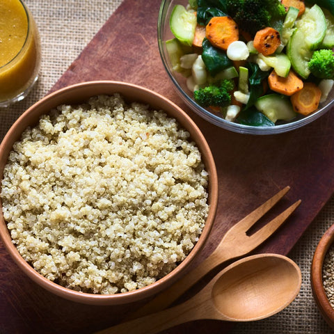 Geroosterde groenten met quinoa
