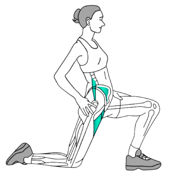 Stretching for quad muscles