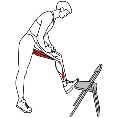 Standing Leg-Up Bent Knee Hamstring Stretch