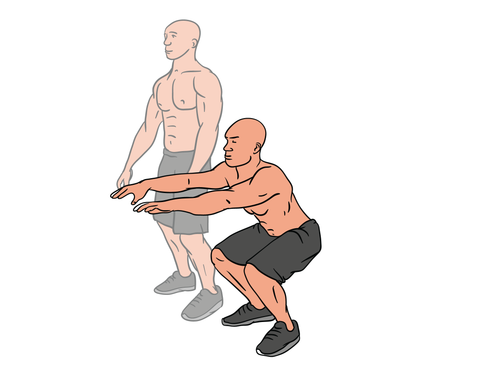 Body weight squat