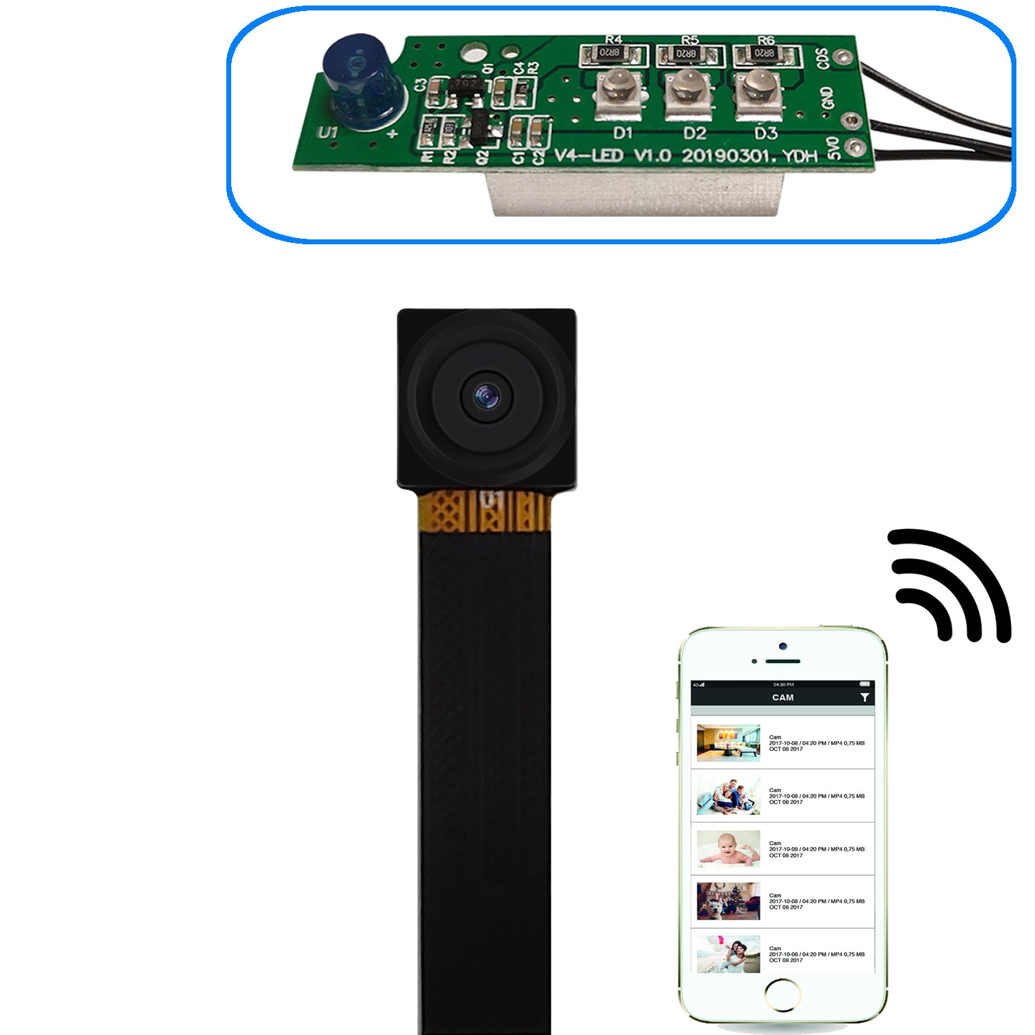 Microfono Espia Oculto Wifi Portable, Audio En Vivo, Alertas Bateria 4–  GDLCamaras