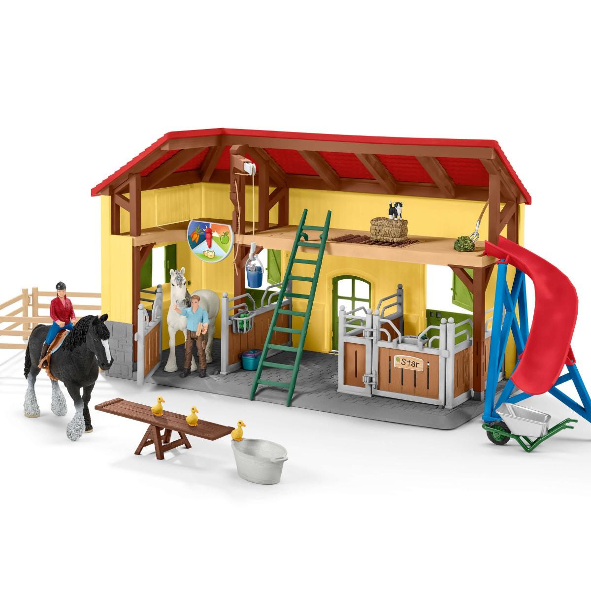 Schleich Horse Club Box per Cavalli con Tori e Principessa Playset per  Bambini da 5+ Anni - 42437