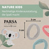 Image of PARSA Beauty Nature Kids Haargummi gerippt mit Bambusviskose, 9 Stk.