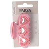 Image of PARSA Beauty Haarklammer Herz  cut out, rosa