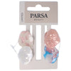 Image of PARSA Beauty Haarklammer, Muschel, mehrfarbig 4Stk