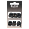 Image of PARSA Beauty Haarklammer klein schwarz shiny 6Stk