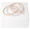 Image of That's me by PARSA Beauty Armbandset in gold mit blauen und rosanen Perlen