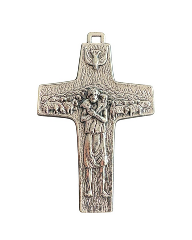 Good Shepherd/Pope Francis Oxidized " Cross